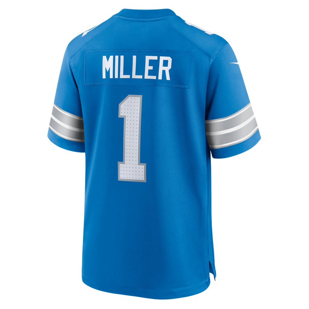 Men's Detroit Lions Blake Miller Blue Team