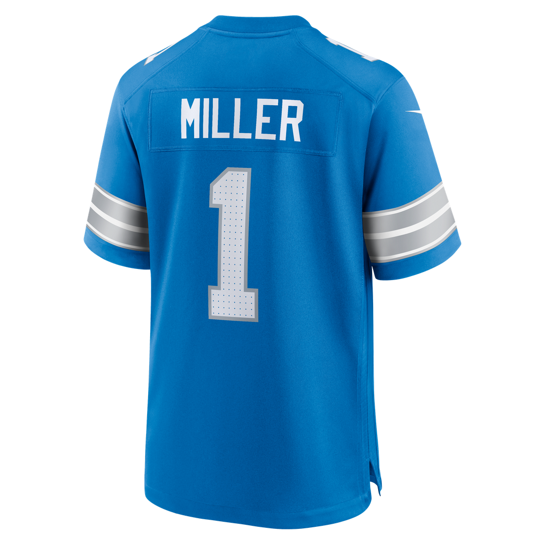 Men's Detroit Lions Blake Miller Blue Team