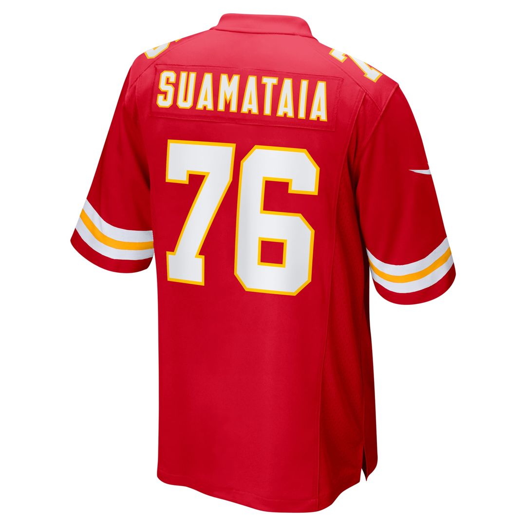 Men's Kansas City Chiefs Kingsley Suamataia Red