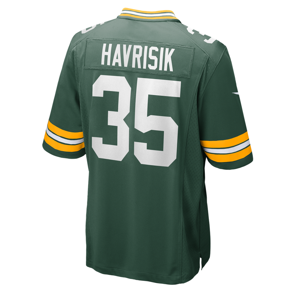 Men's Green Bay Packers Lucas Havrisik Green Team Jersey