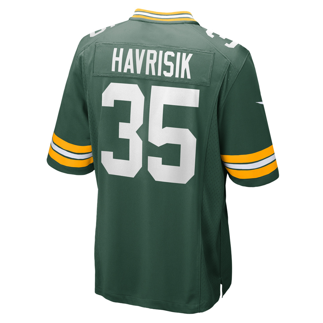 Men's Green Bay Packers Lucas Havrisik Green Team Jersey