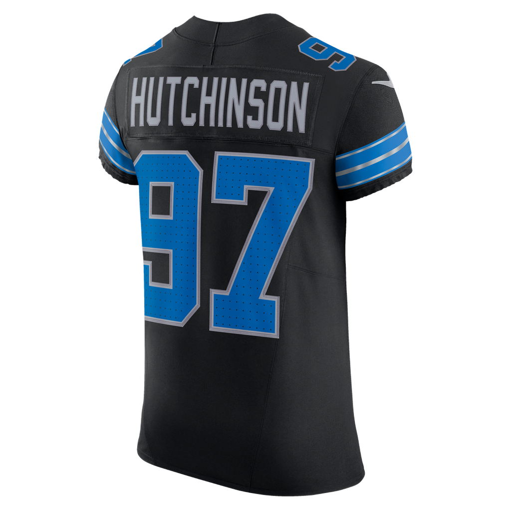 Men's Detroit Lions Aidan Hutchinson Black Alternate Vapor F.U.S.E. Elite Jersey
