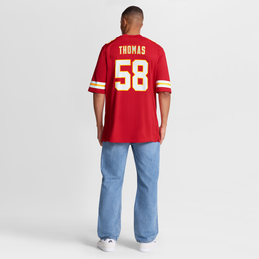 Men's Kansas City Chiefs Derrick Thomas Red Game Retired Player Jersey