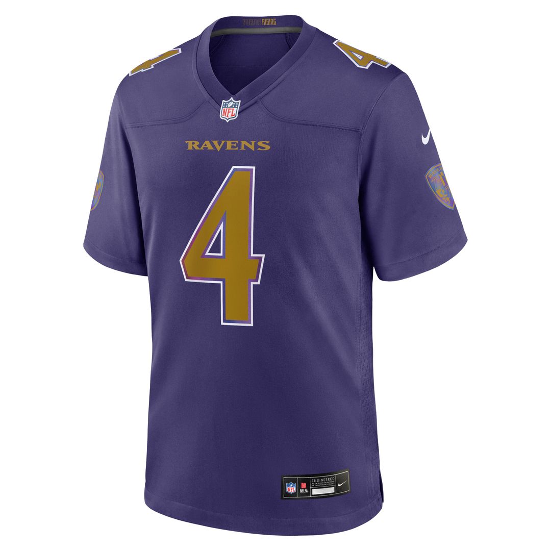 Men's Baltimore Ravens Zay Flowers Purple Alternate