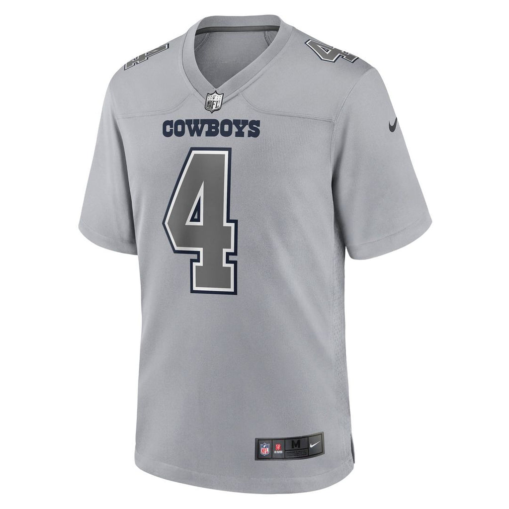 Men's Dallas Cowboys Dak Prescott Gray Atmosphere Fashion