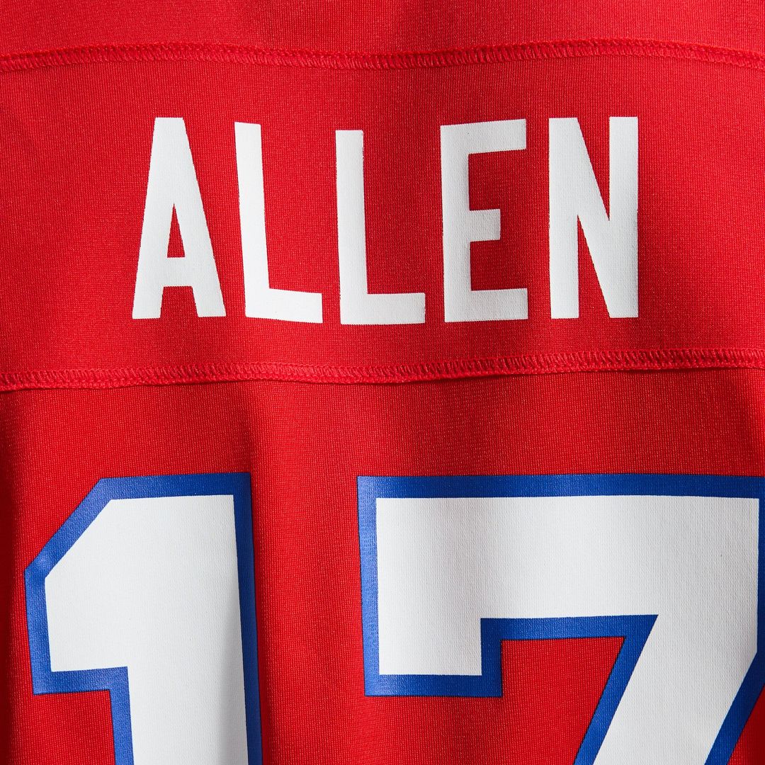 Men's Buffalo Bills Josh Allen Red Alternate Game Player Jersey