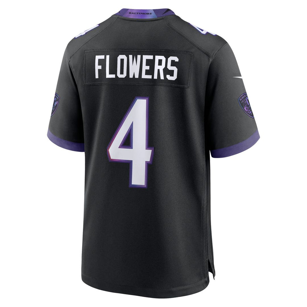 Men's Baltimore Ravens Zay Flowers Black Alternate