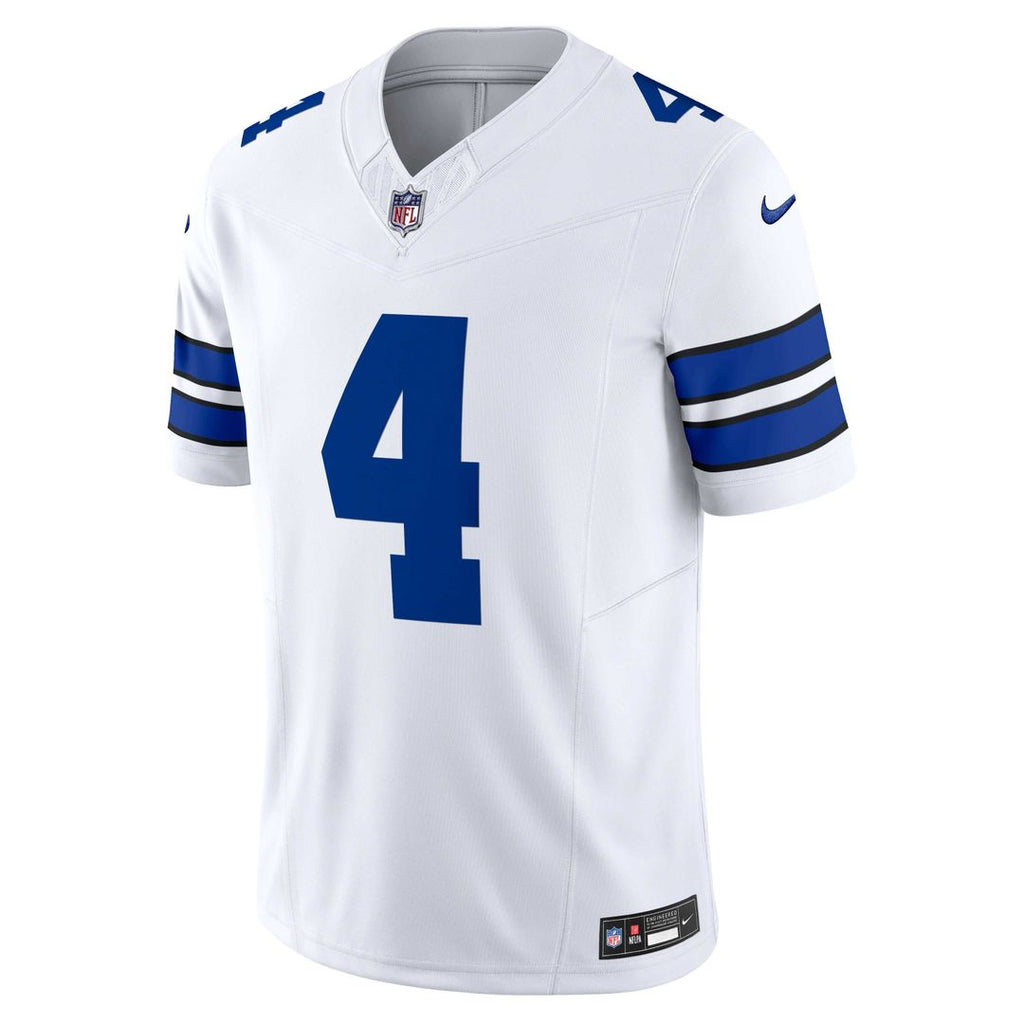 Men's Dallas Cowboys Dak Prescott White Vapor F.U.S.E.