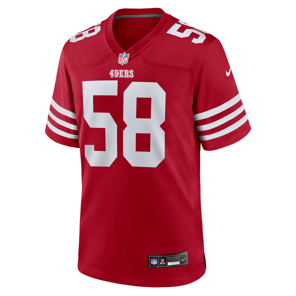 Men's San Francisco 49ers Jarrett Patterson Scarlet Team