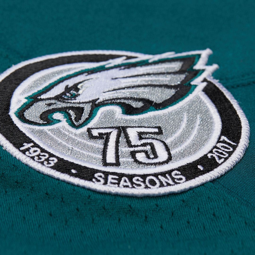 Men's Philadelphia Eagles Brian Dawkins Green 2007 Authentic Throwback Retired Player Jersey