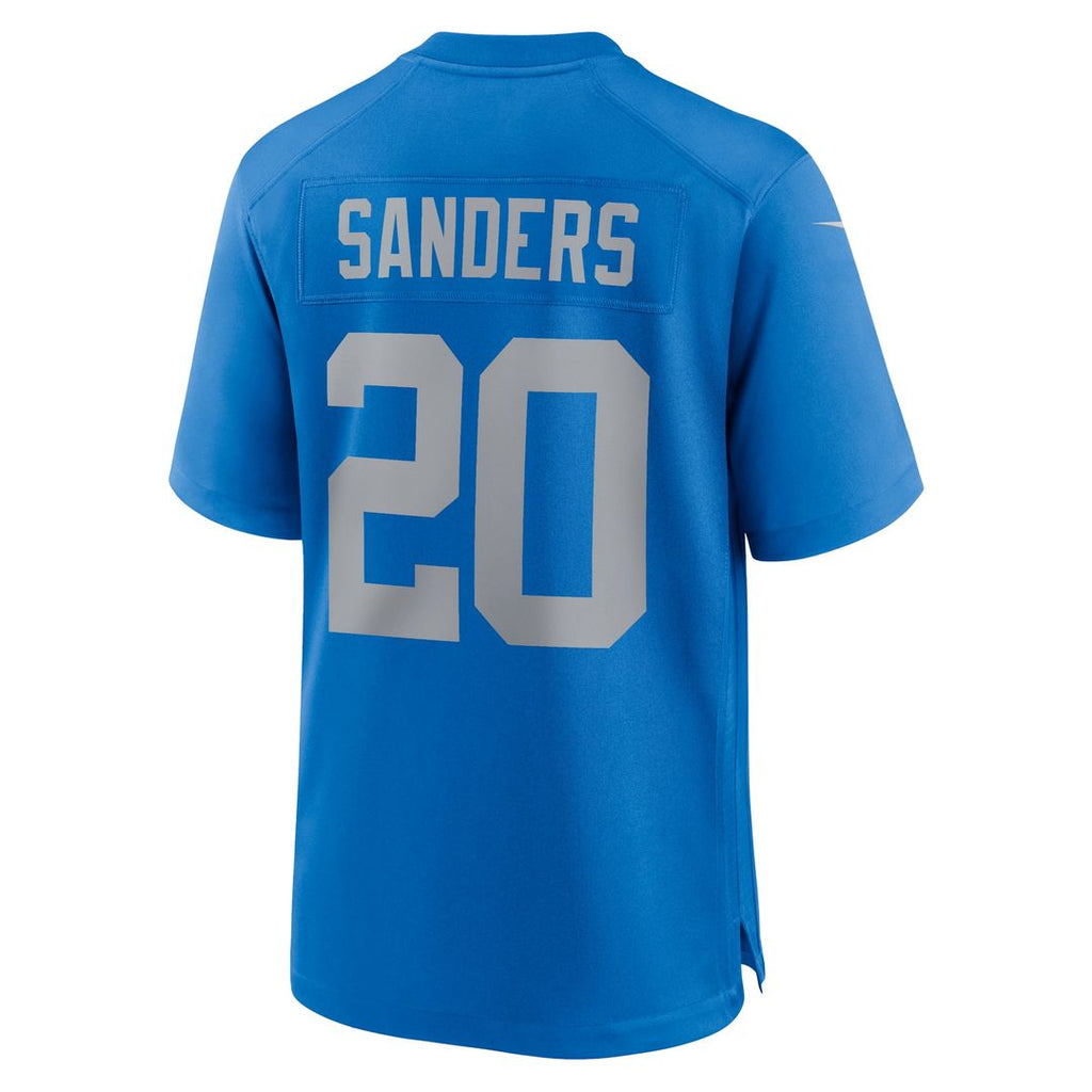 Men's Detroit Lions Barry Sanders Blue Alternate