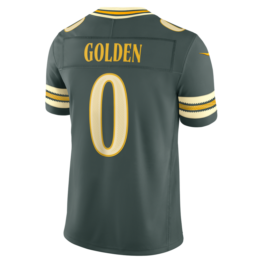 Men's Green Bay Packers Matthew Golden Green 2026 Rivalries Collection Stitched Jersey
