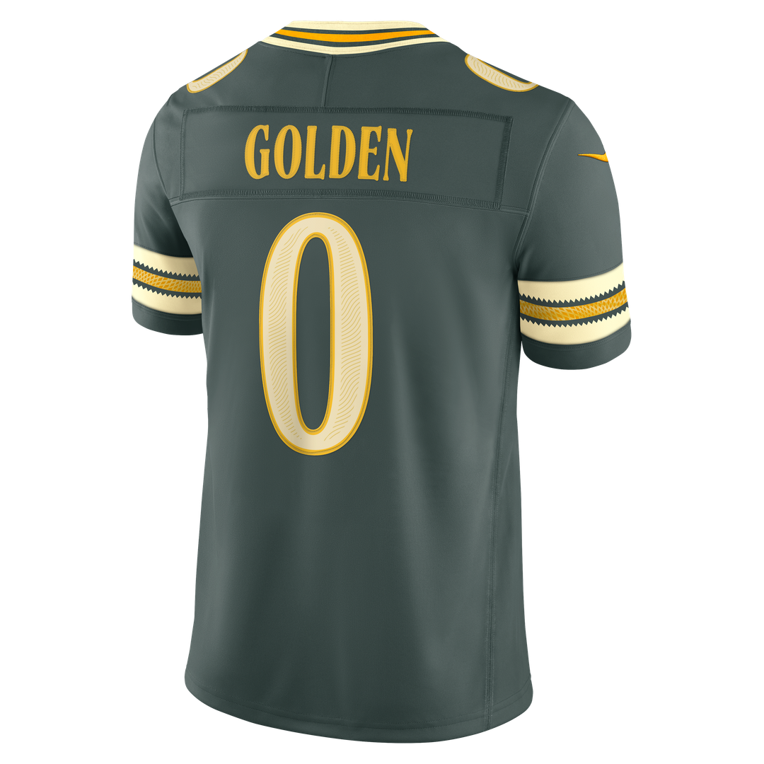 Men's Green Bay Packers Matthew Golden Green 2026 Rivalries Collection Stitched Jersey