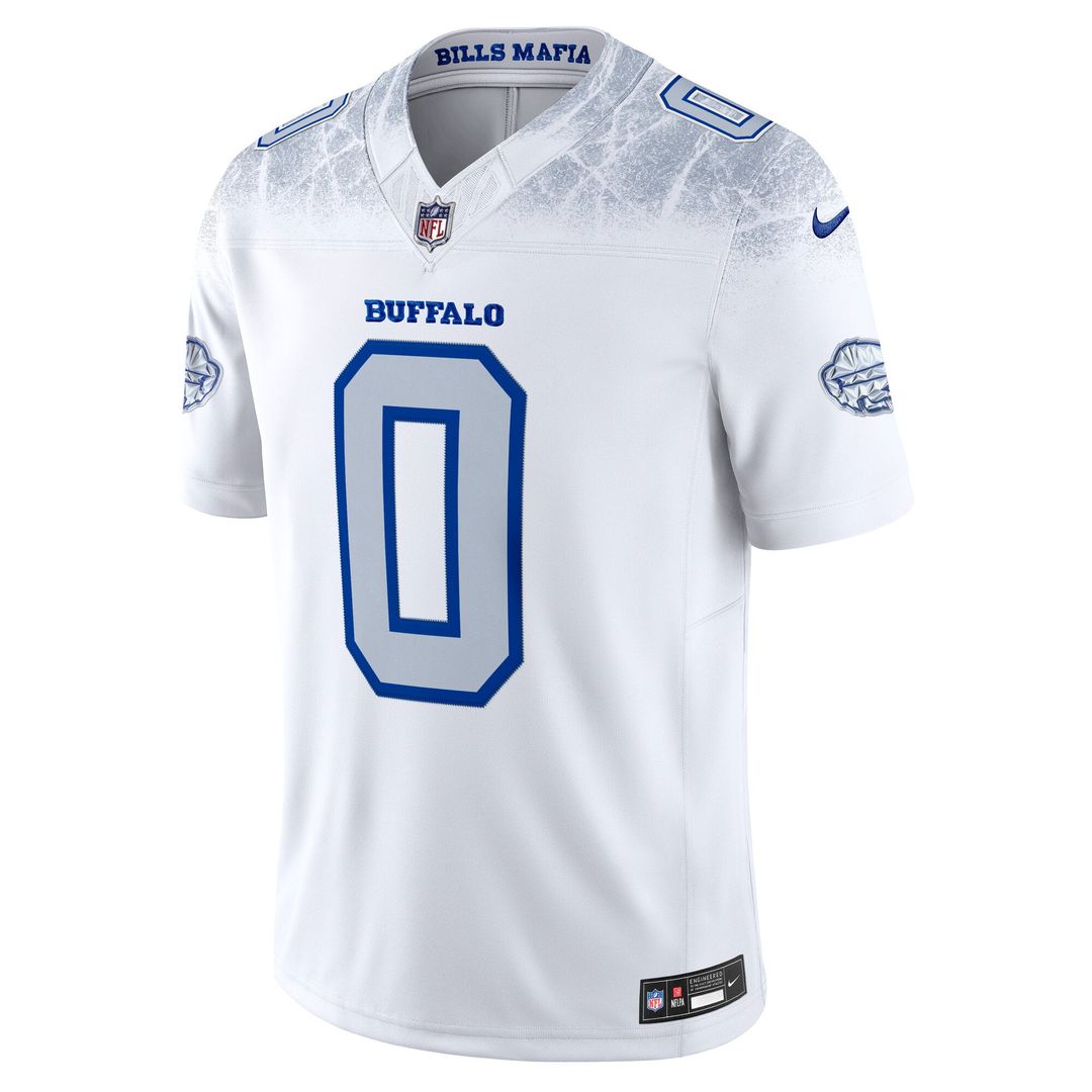 Men's Buffalo Bills Keon Coleman White Rivalries Collection Stitched