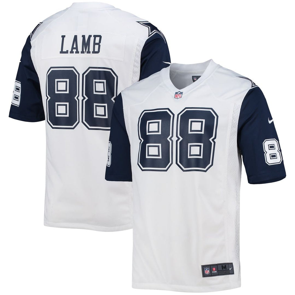 Men's Dallas Cowboys CeeDee Lamb White Alternate Game Team Jersey