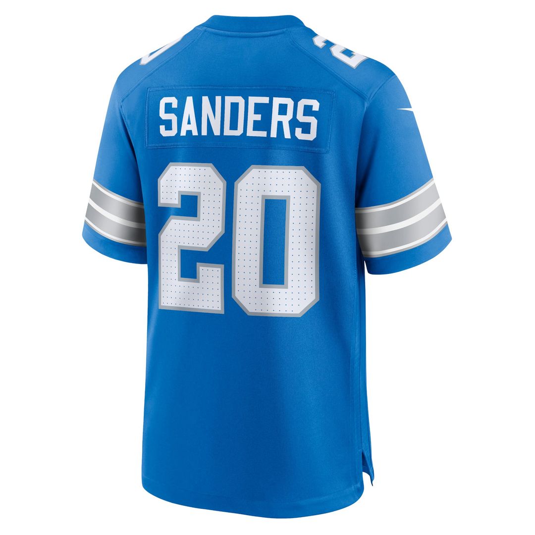 Men's Detroit Lions Barry Sanders Blue Retired Player