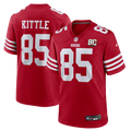 Men's San Francisco 49ers George Kittle Scarlet 80th Anniversary