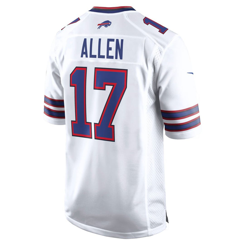 Men's Buffalo Bills Josh Allen White White Game Player Jersey