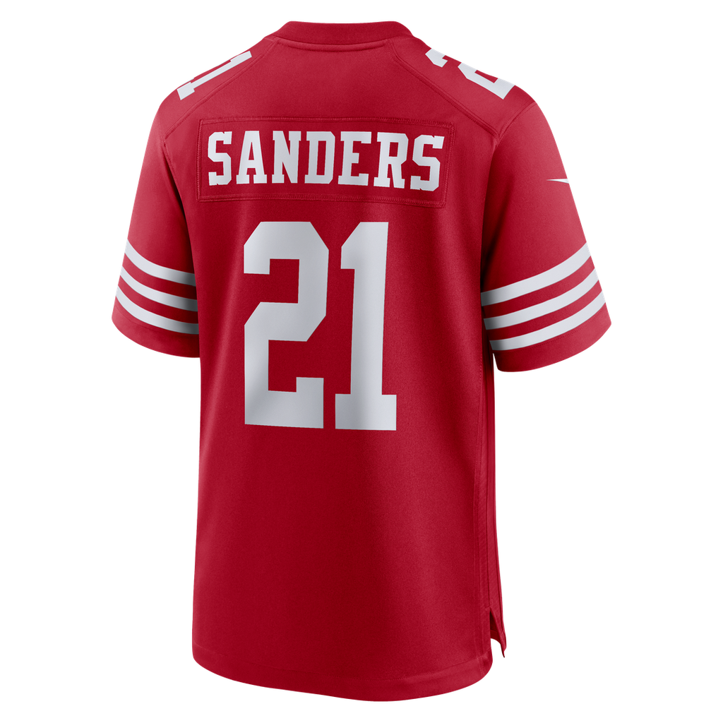 Men's San Francisco 49ers Deion Sanders Scarlet Team Retired Player