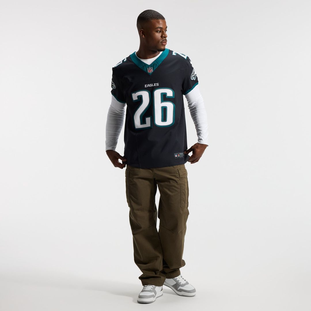 Men's Philadelphia Eagles Saquon Barkley Black Alternate Vapor F.U.S.E. Elite Jersey