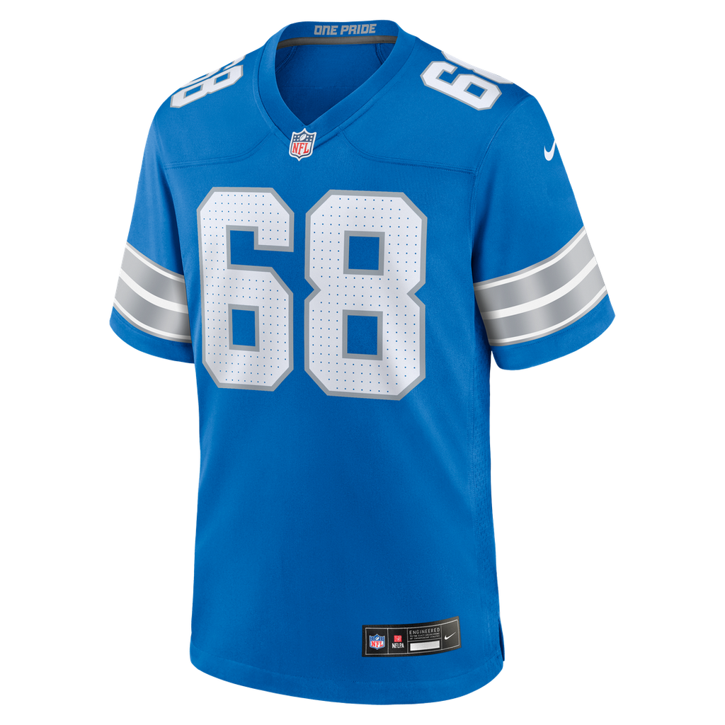 Men's Detroit Lions Taylor Decker Blue Team
