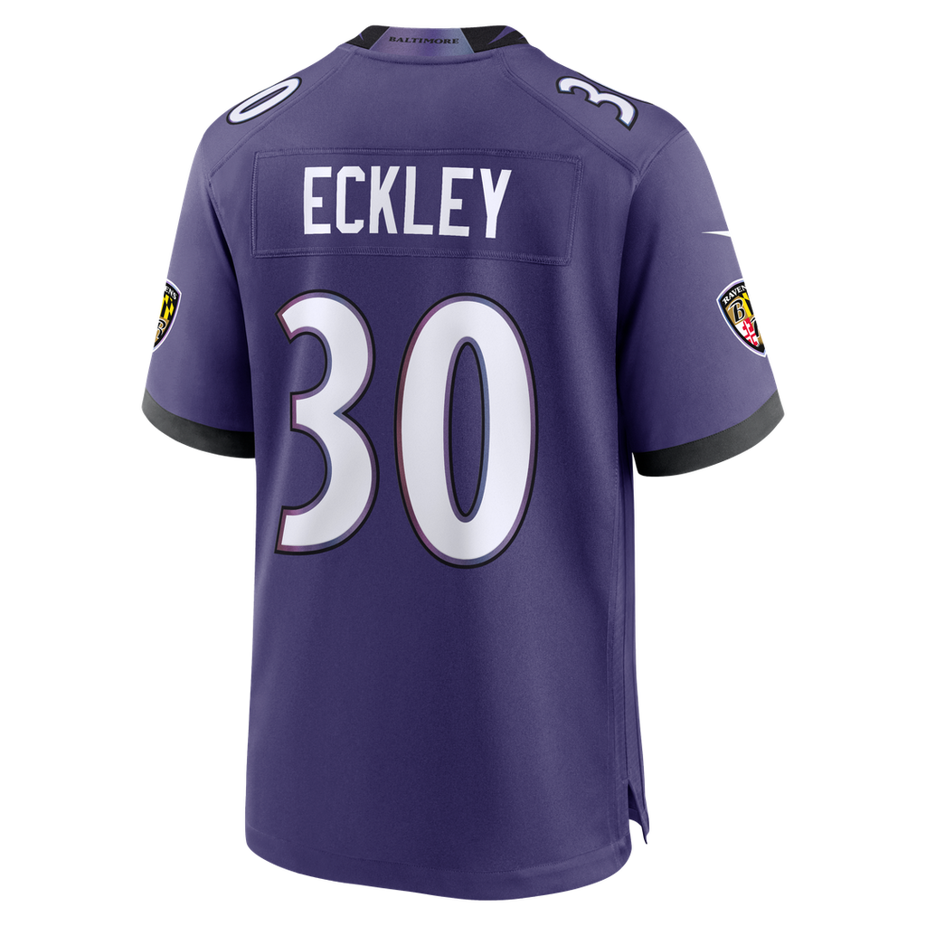 Men's Baltimore Ravens Ryan Eckley Purple Team