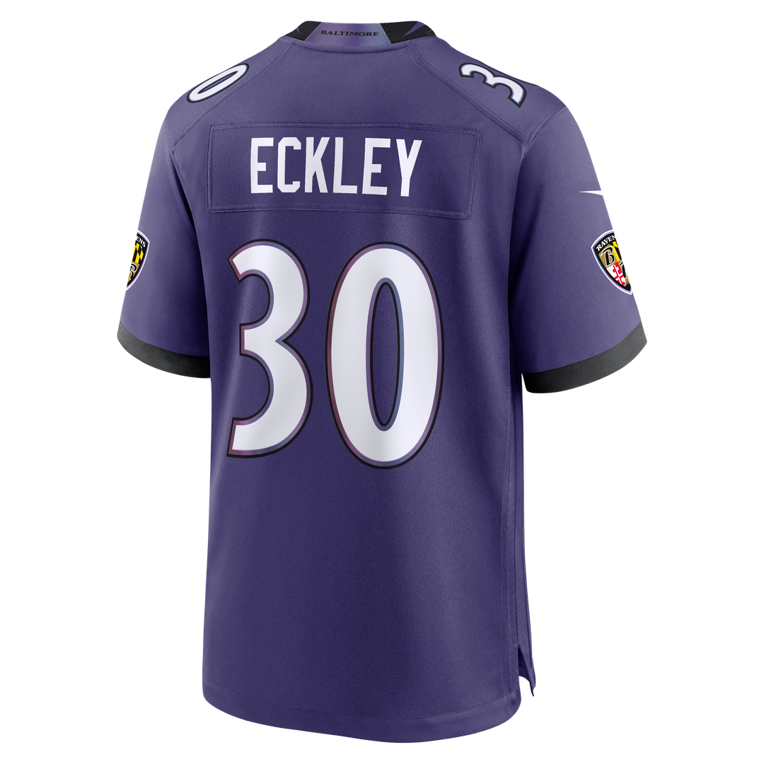 Men's Baltimore Ravens Ryan Eckley Purple Team