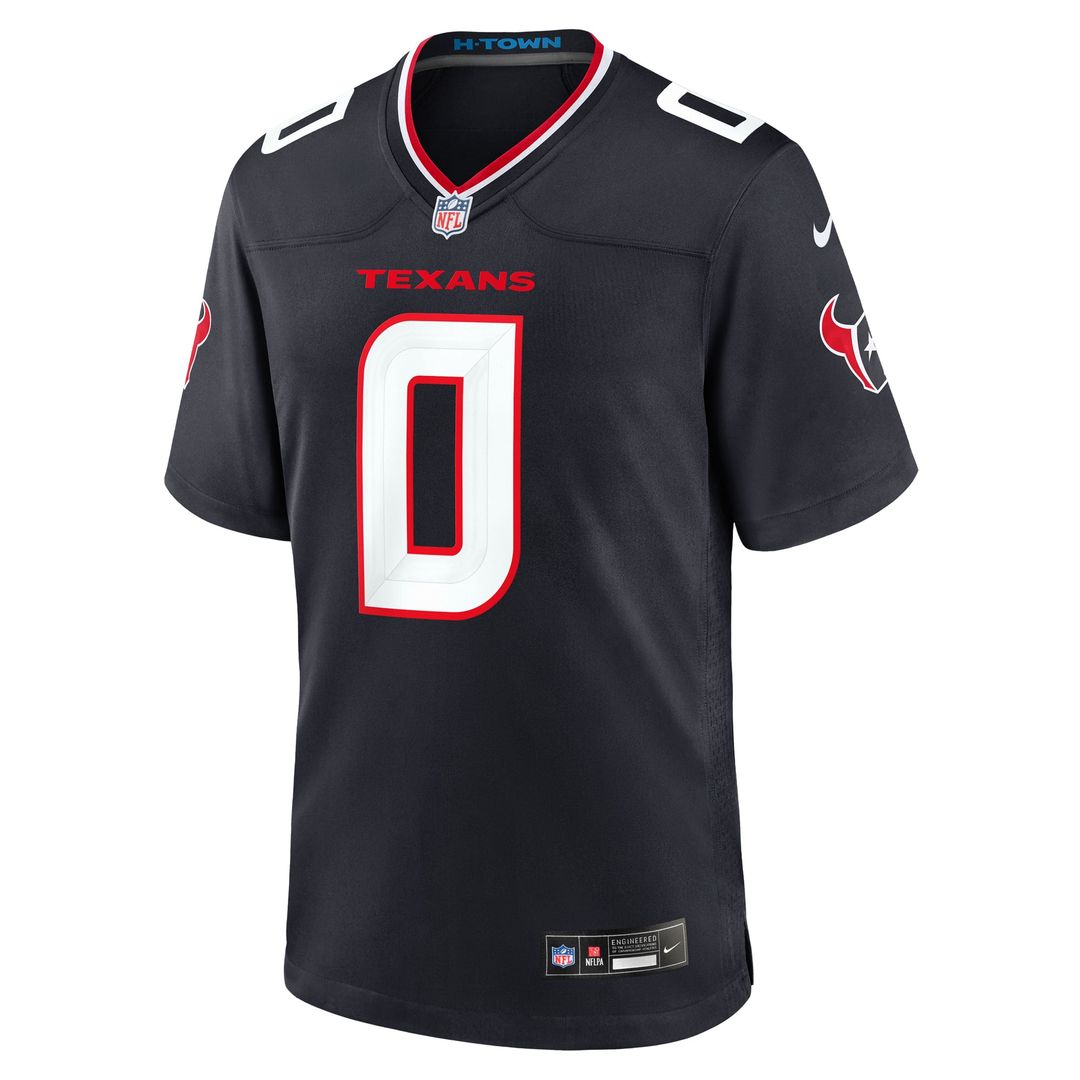 Men's Houston Texans Azeez Al-Shaair Navy Team