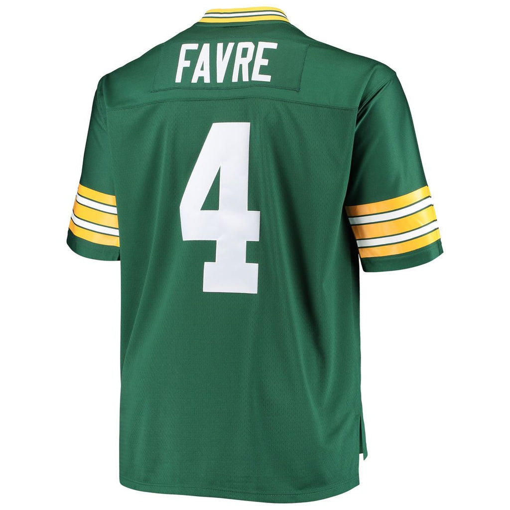 Men's Green Bay Packers Brett Favre Green Big & Tall 1996 Retired Player Replica Jersey