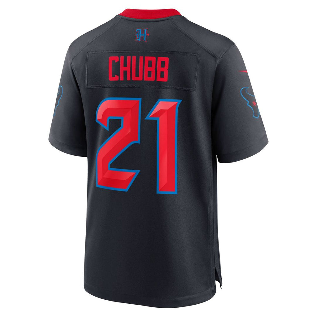Men's Houston Texans Nick Chubb Navy Alternate 2