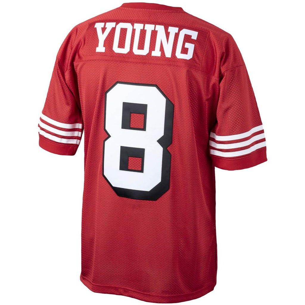 Men's San Francisco 49ers 1994 Steve Young Scarlet Authentic Throwback Retired Player Jersey