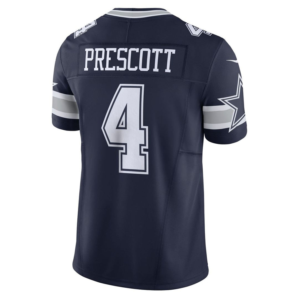 Men's Dallas Cowboys Dak Prescott Navy Vapor F.U.S.E.