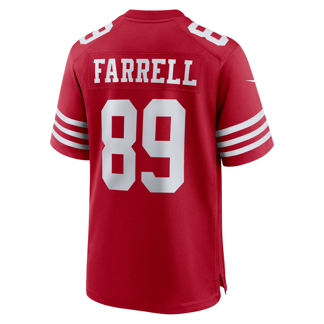 Men's San Francisco 49ers Luke Farrell Scarlet Team