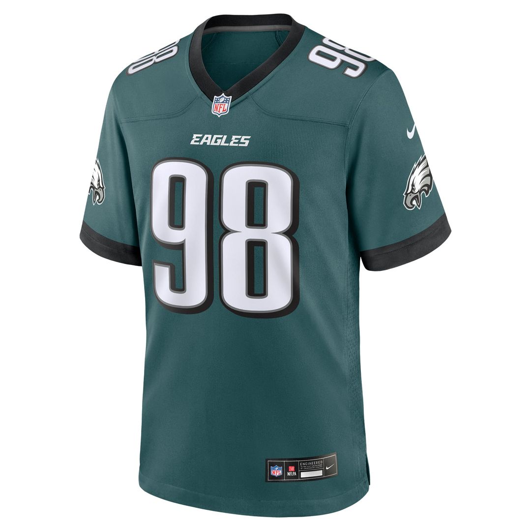 Men's Philadelphia Eagles Jalen Carter Midnight Green Team