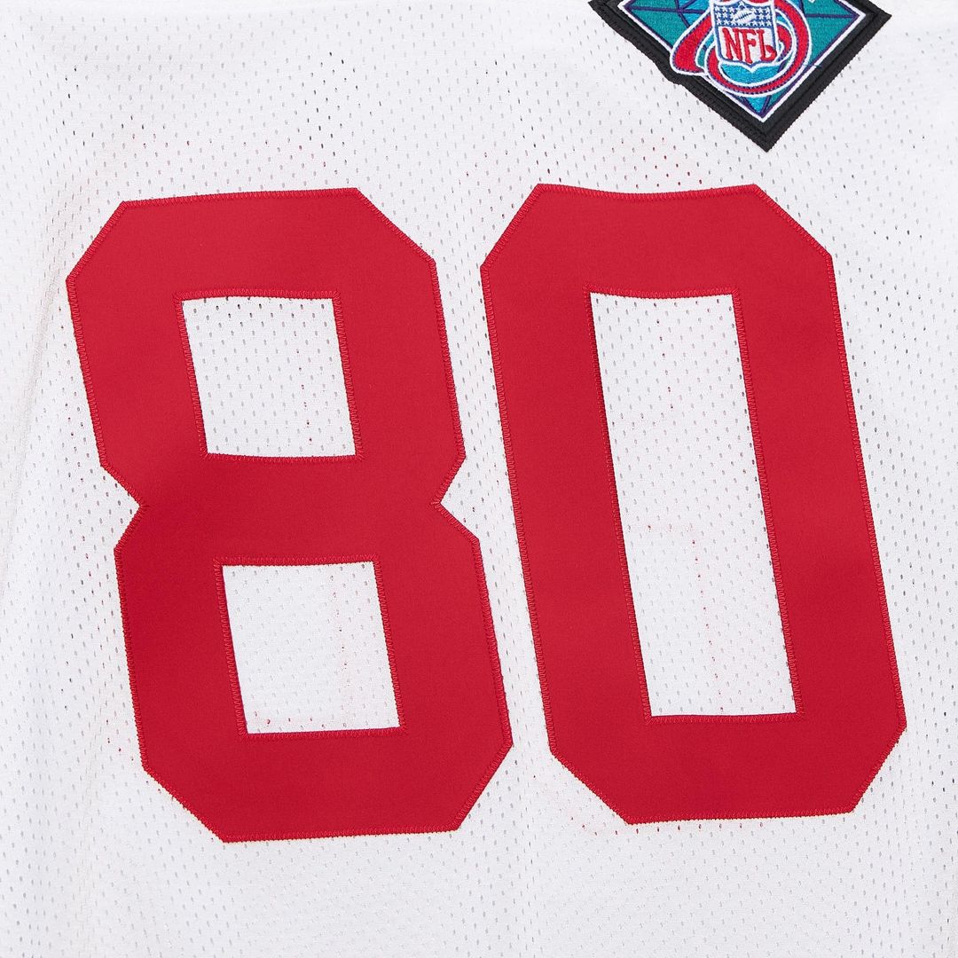 Men's San Francisco 49ers 1994 Jerry Rice White Authentic Throwback Retired Player Jersey