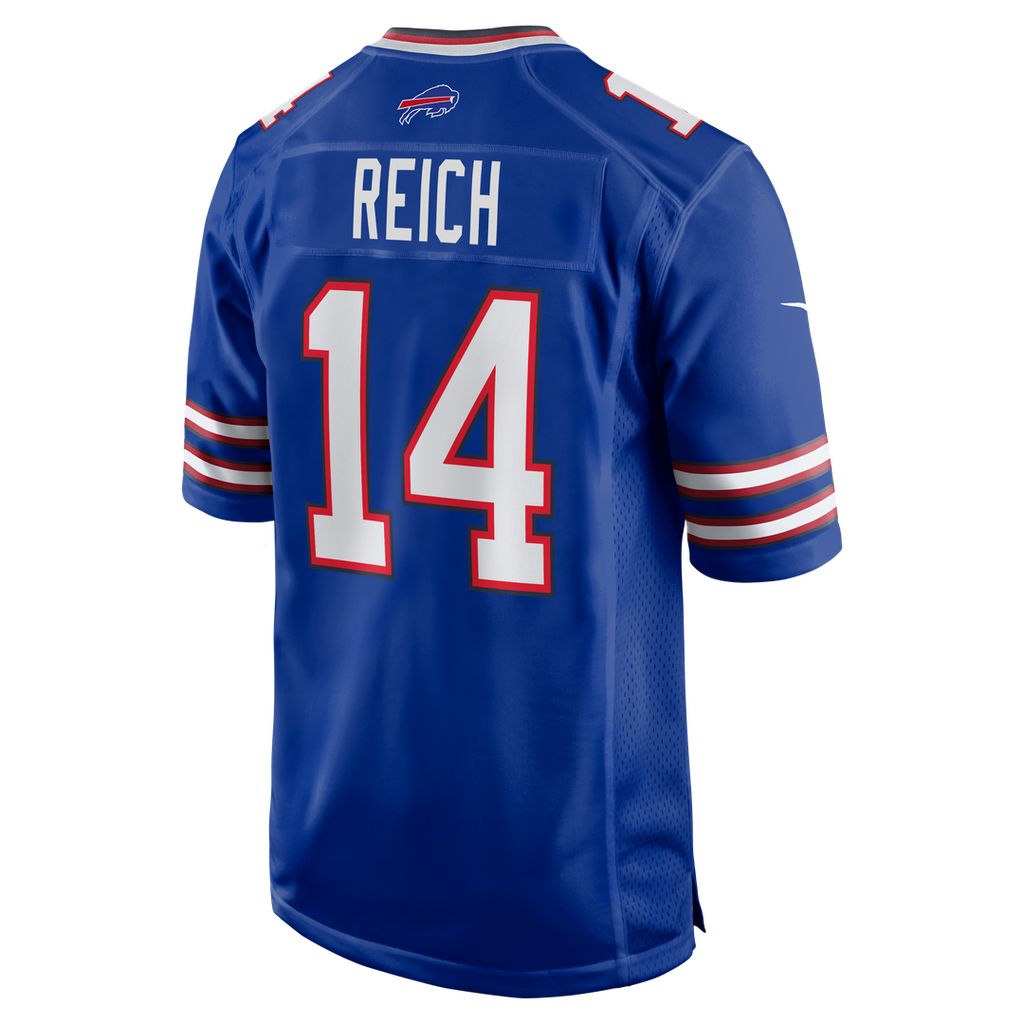 Men's Buffalo Bills Frank Reich Royal Game Retired Player Jersey
