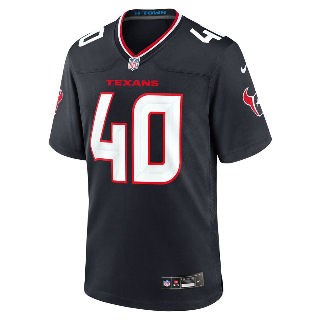 Men's Houston Texans Austin Brinkman Navy Team