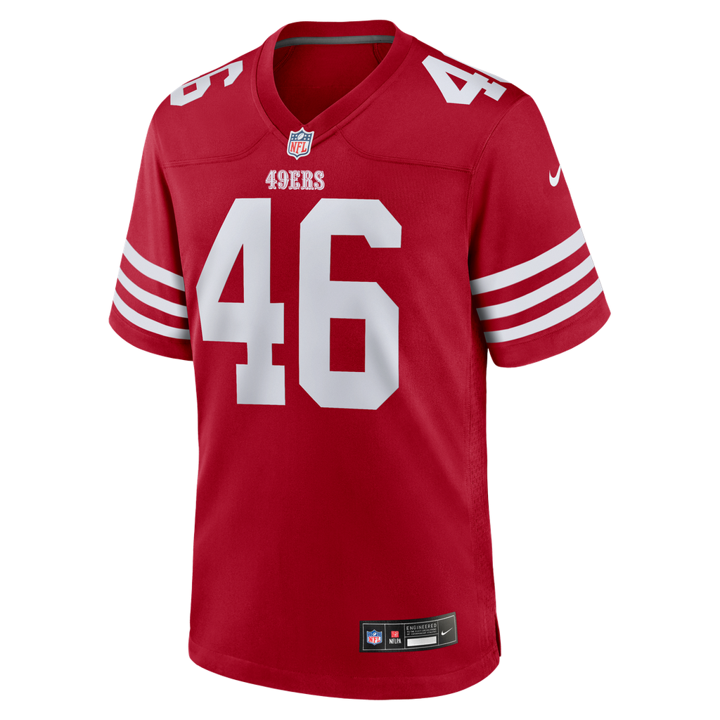 Men's San Francisco 49ers Jon Weeks Scarlet Team