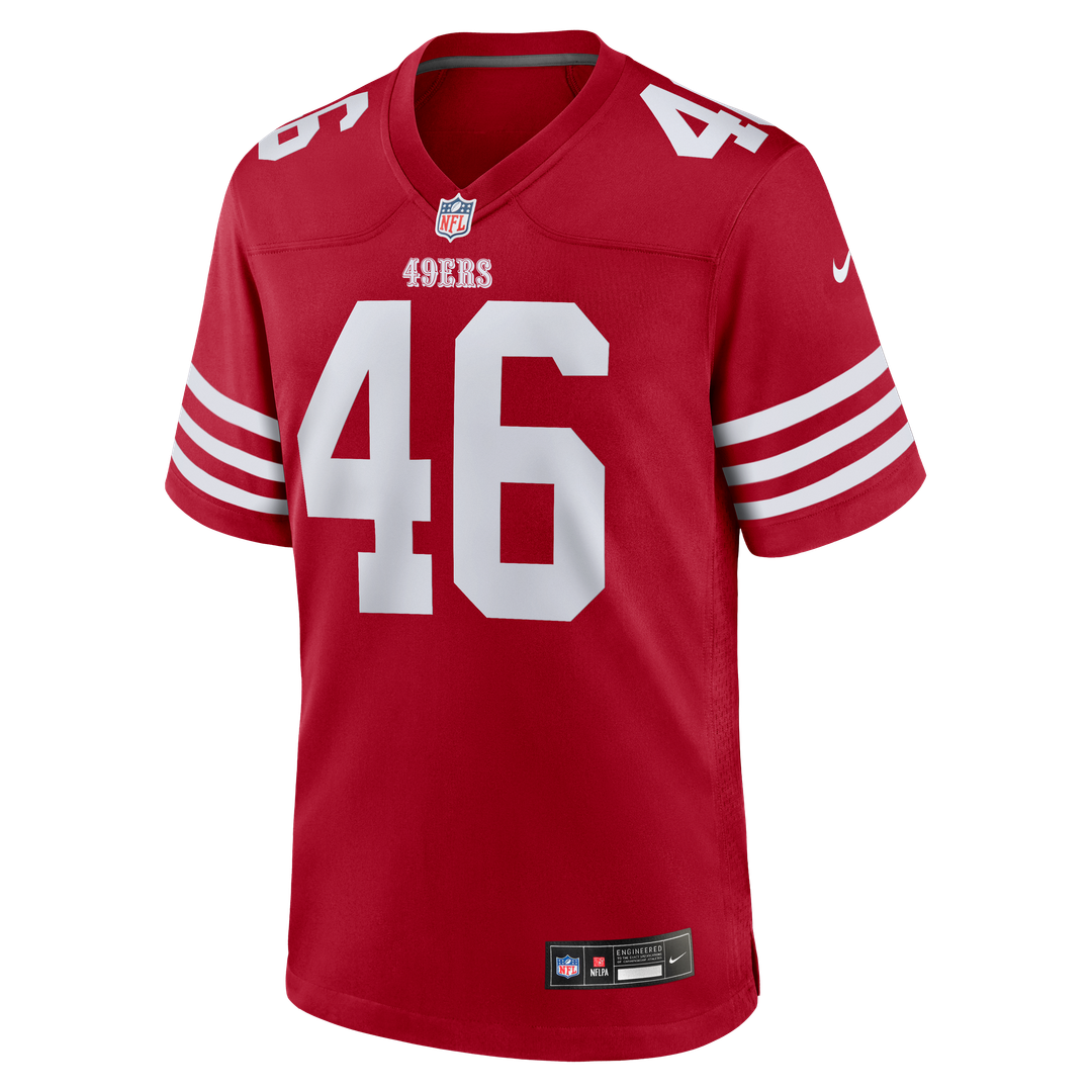 Men's San Francisco 49ers Jon Weeks Scarlet Team