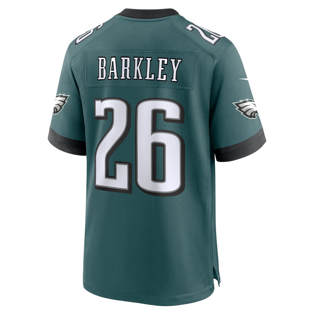 Men's Philadelphia Eagles Saquon Barkley Midnight Green Game Player Jersey