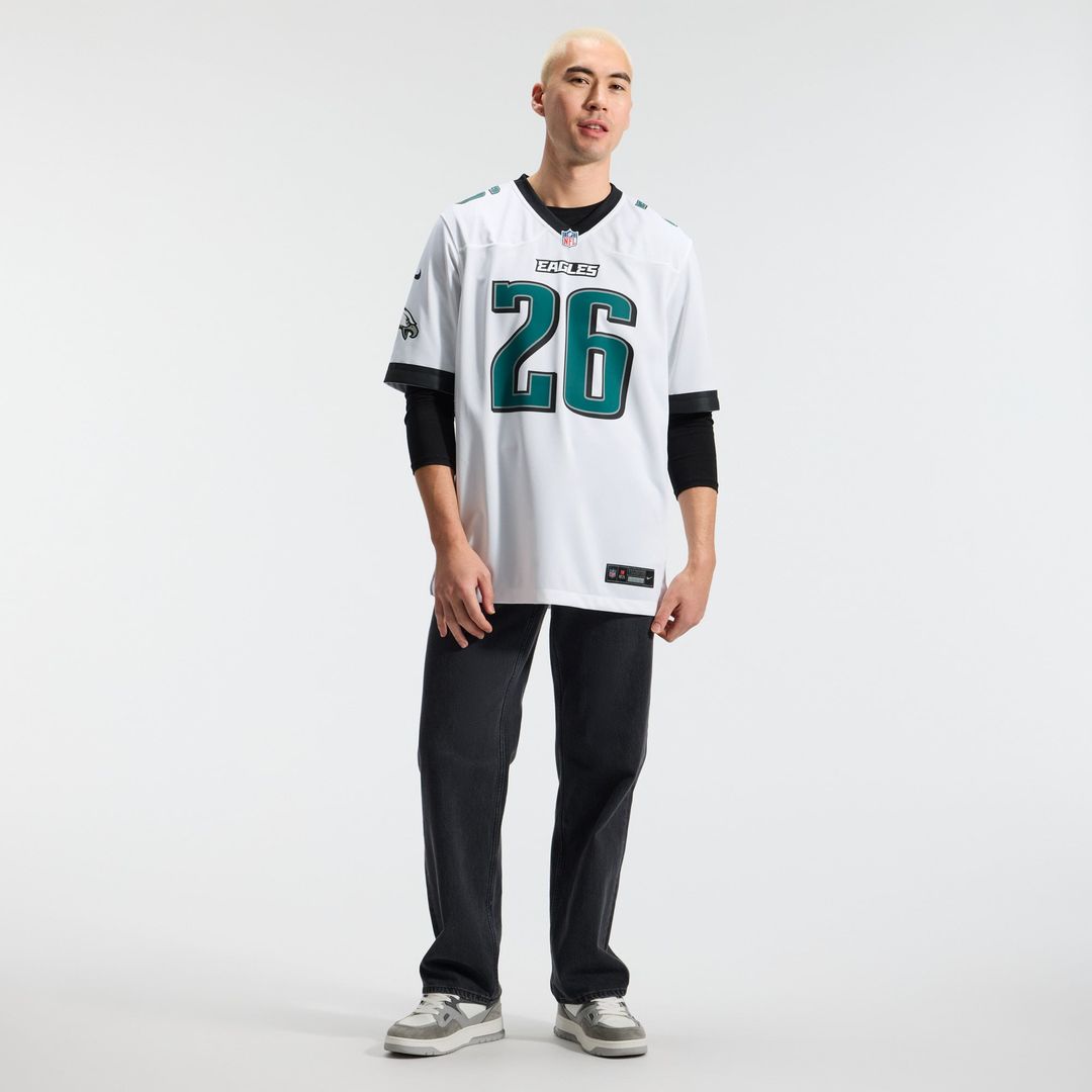 Men's Philadelphia Eagles Saquon Barkley White