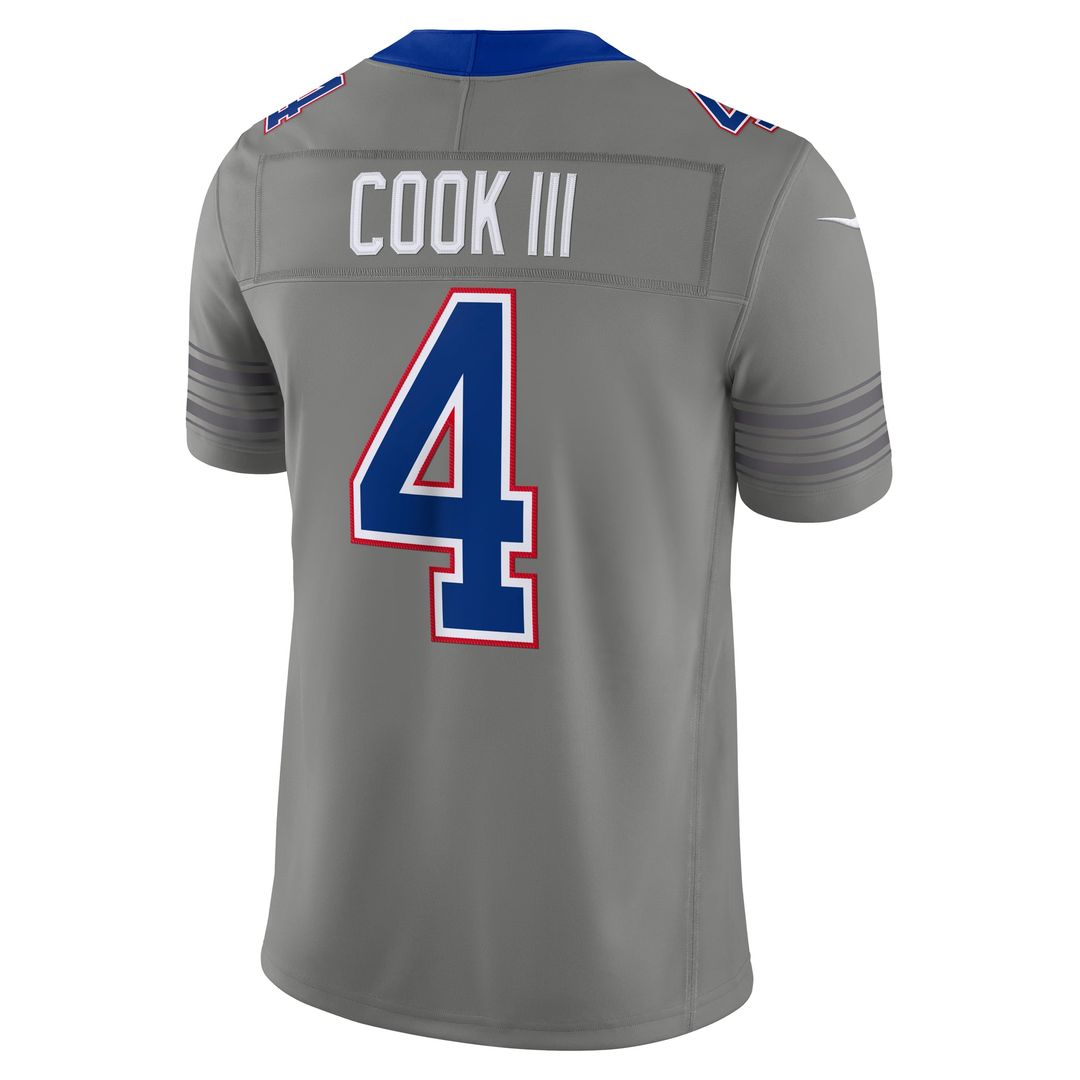 Men's Buffalo Bills James Cook III Royal Team Vapor F.U.S.E. Stitched