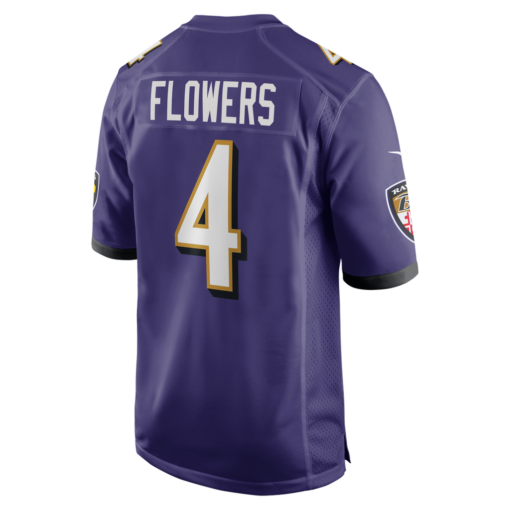 Men's Baltimore Ravens Zay Flowers Purple