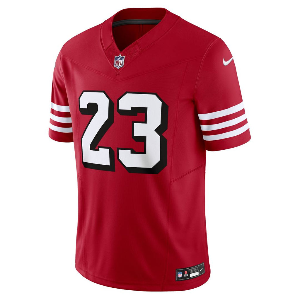Men's San Francisco 49ers Christian McCaffrey White Vapor F.U.S.E.