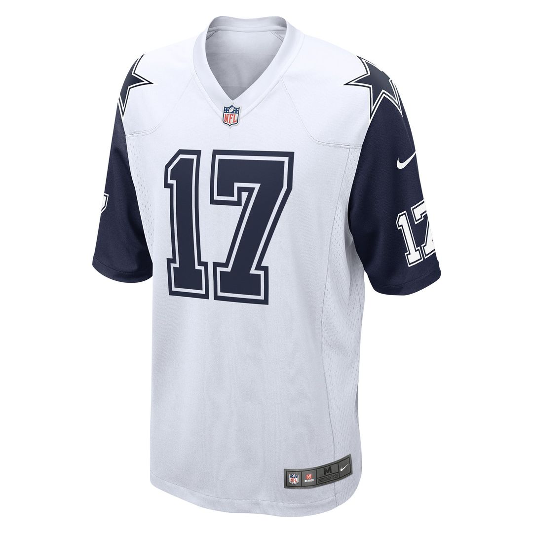Men's Dallas Cowboys Brandon Aubrey White Alternate Game Team Jersey