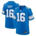 Men's Detroit Lions Jared Goff Blue