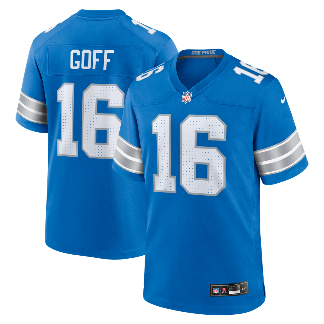Men's Detroit Lions Jared Goff White