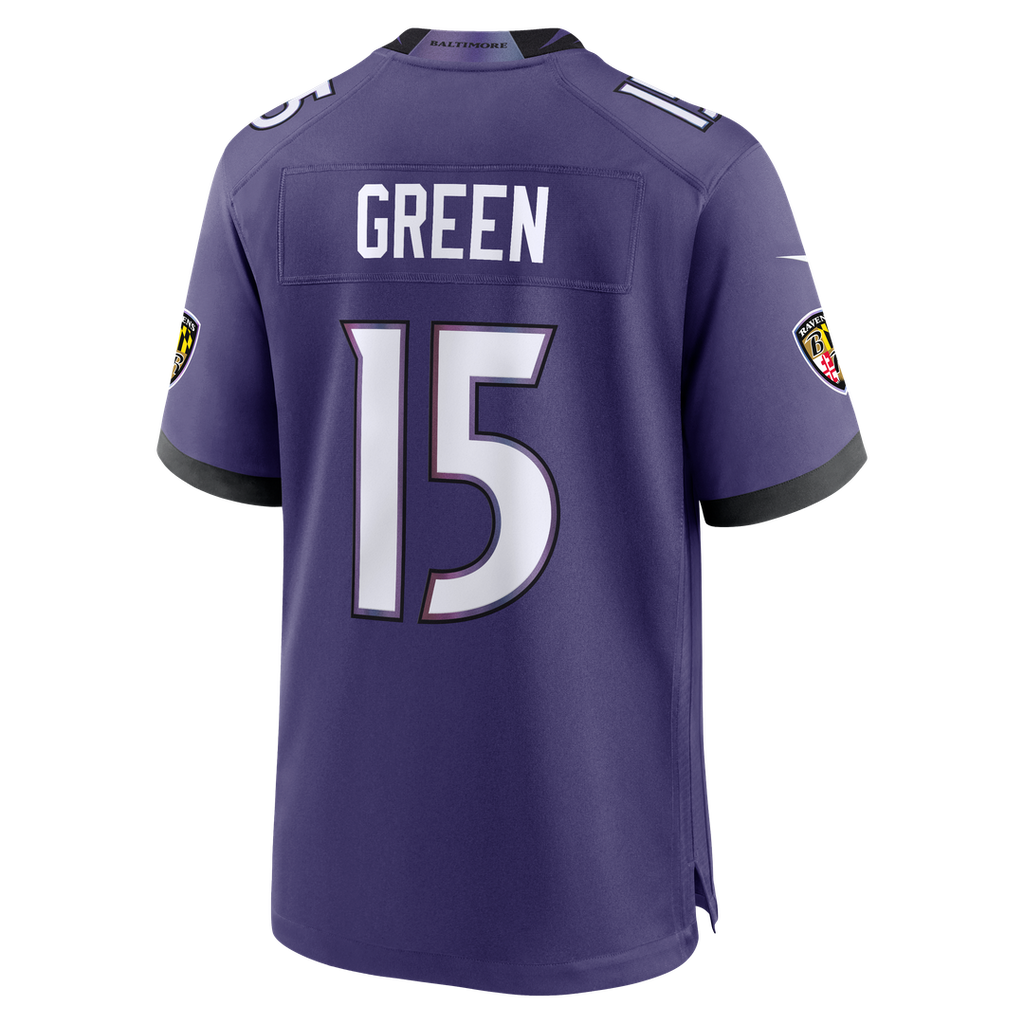 Men's Baltimore Ravens Mike Green Purple Team