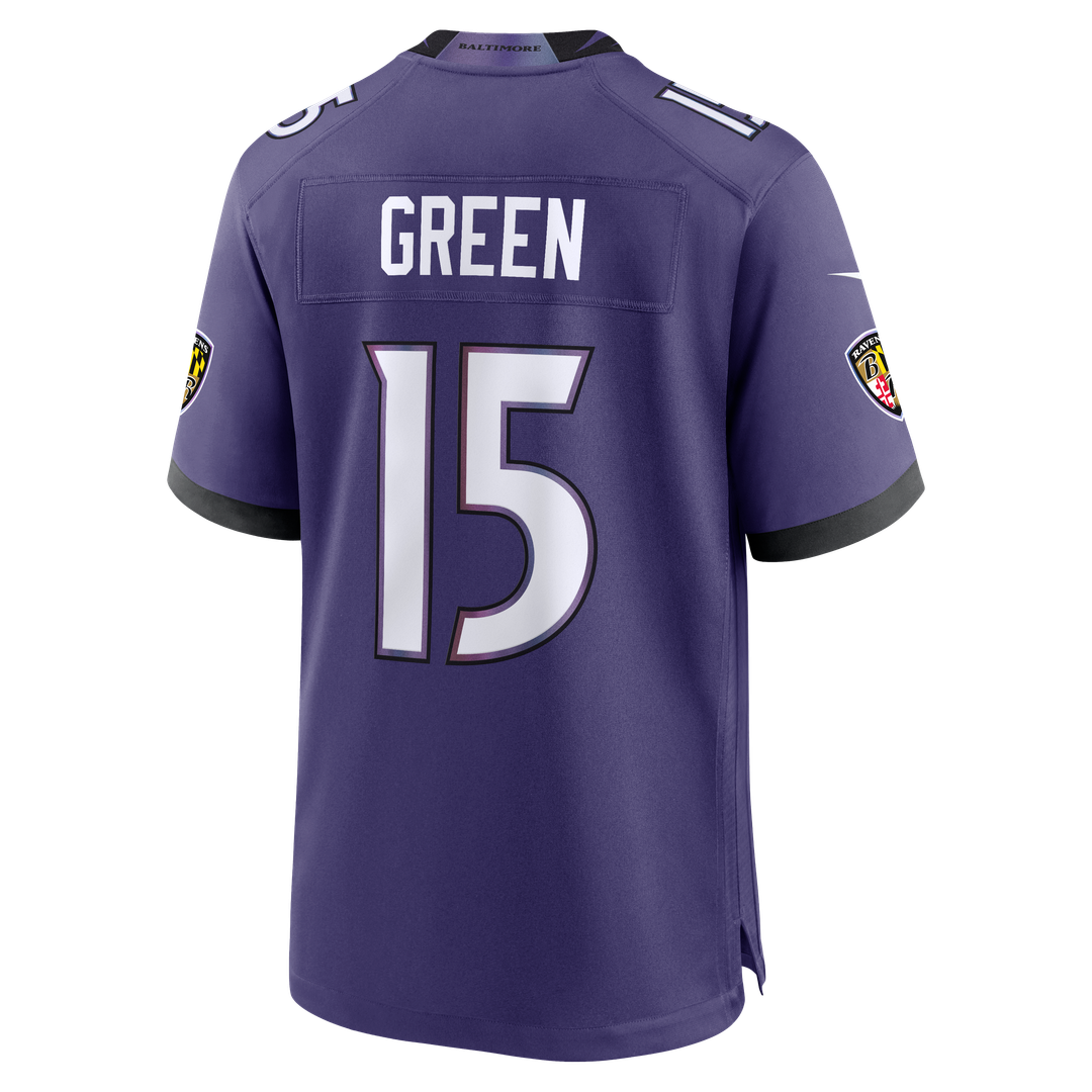 Men's Baltimore Ravens Mike Green Purple Team