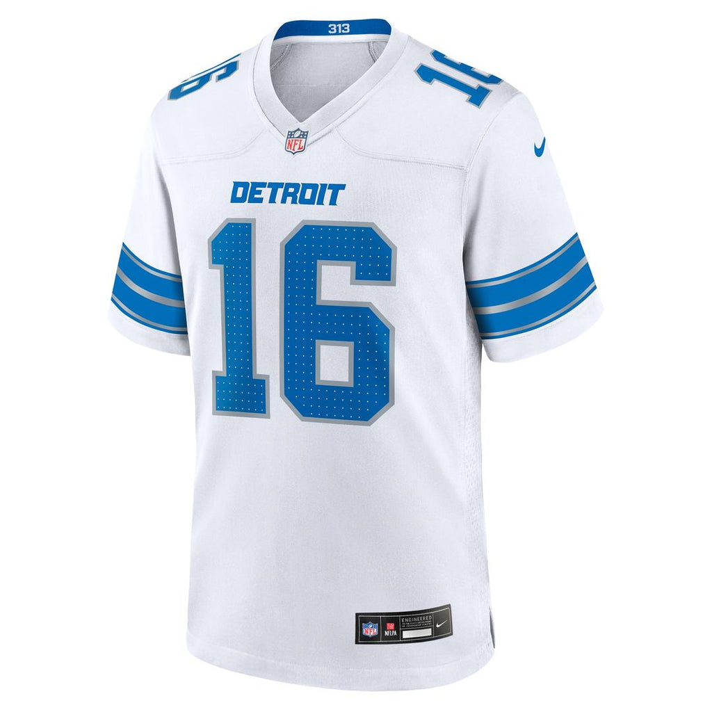 Men's Detroit Lions Jared Goff White